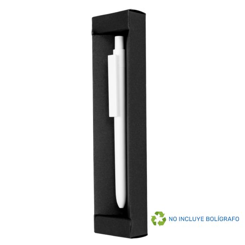 Estuche Porta-Lápiz o Bolígrafo, en cartón negro.