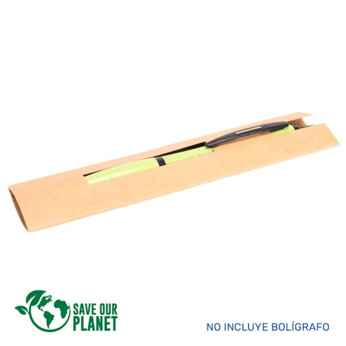 Estuche Porta-Lápiz o Bolígrafo, en cartón reciclado.