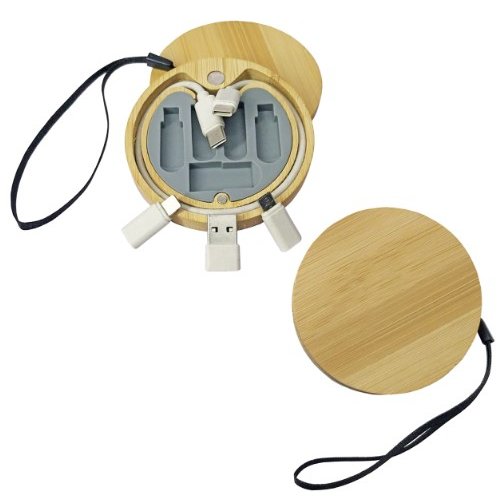 Cable Conector Multicargador de Bamboo