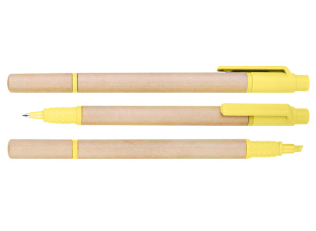 Bolígrafo Ecológico con Destacador