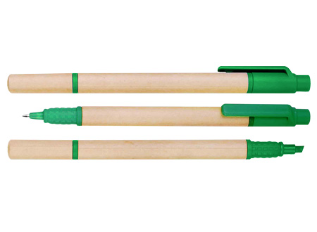 Bolígrafo Ecológico con Destacador