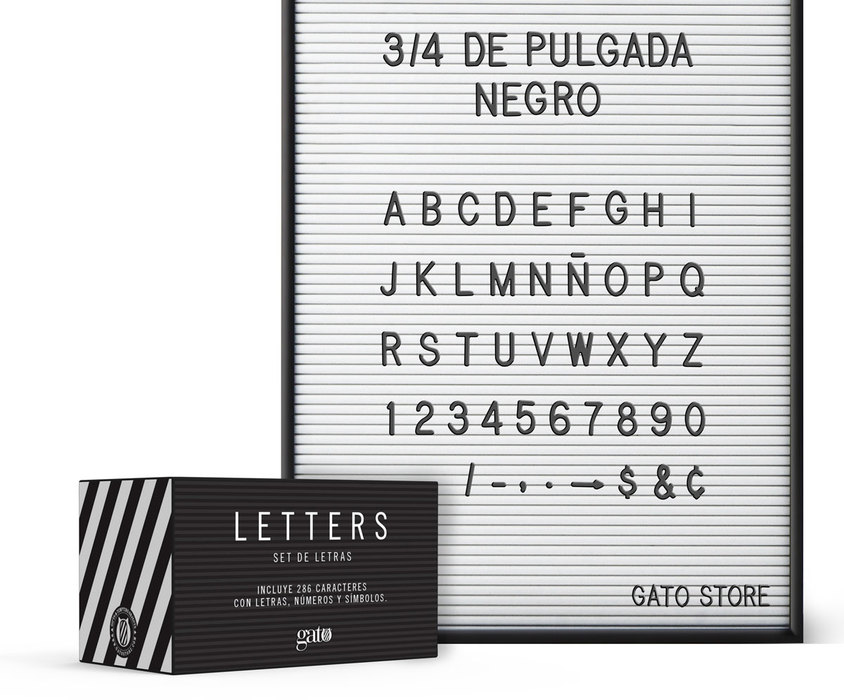 Set de letras para cartelera LETTERS 3/4