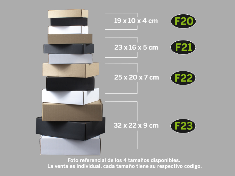 Caja autoarmable 19x10x4 cm