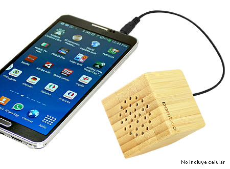 USB Parlante de Bamboo