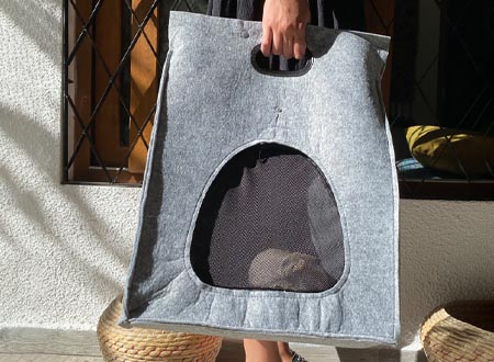 Bolso de Fieltro Porta-Mascota