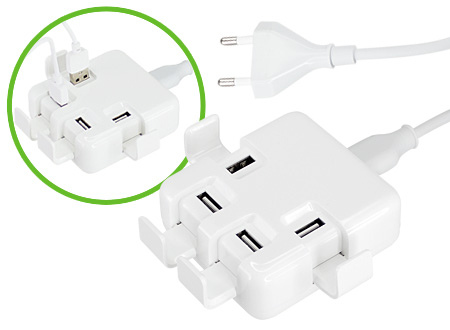 Hub USB 4 Puertos Power Strip