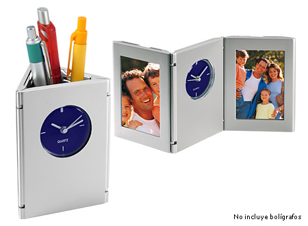 Porta-Lápices con Reloj