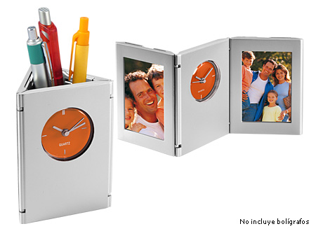 Porta-Lápices con Reloj