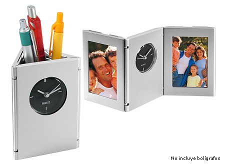 Porta-Lápices con Reloj