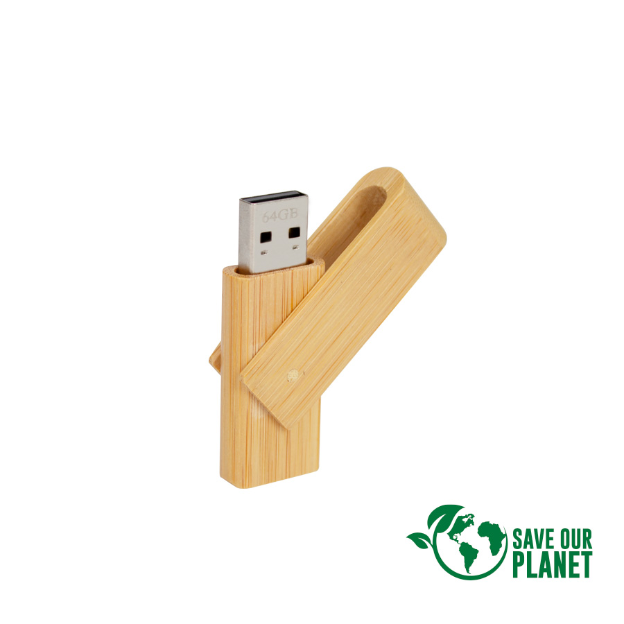 USB Pendrive giro 64GB de Bamboo