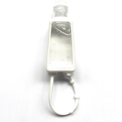 Envase con Alcohol gel Transportable Hanger