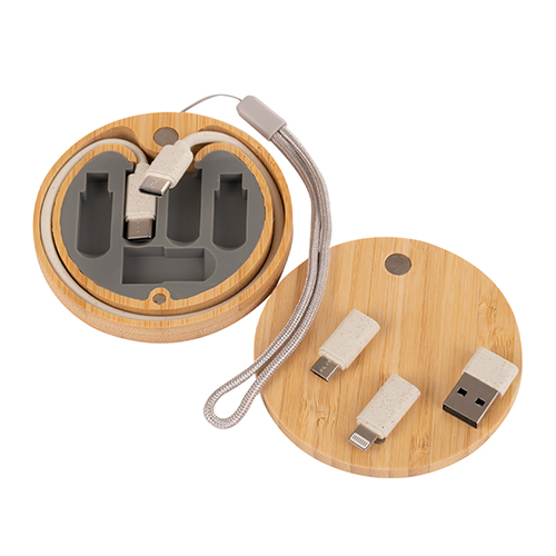 Connect Multicargador 6 en 1 de Bamboo y Trigo
