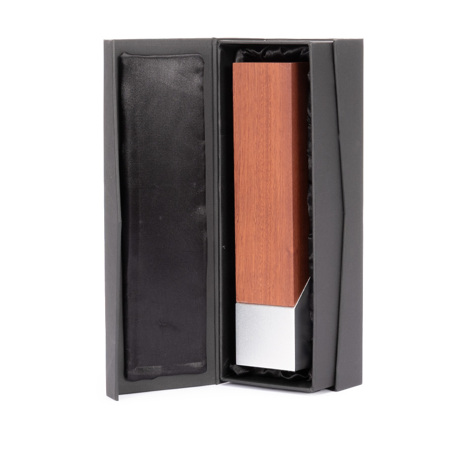 Bloque Trofeo de Acero y Madera 