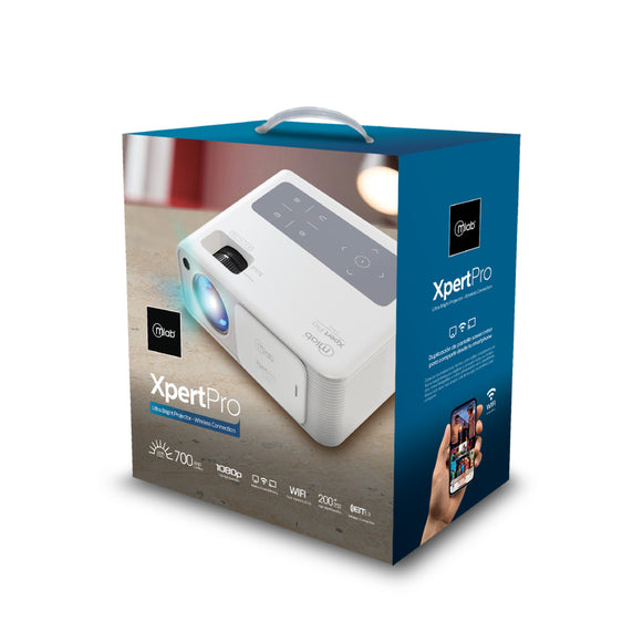 Proyector Xpert Pro 900 ANSI Mlab 9399, FHD 1080p, 14400 lúmenes, Wi-Fi, Bluetooth