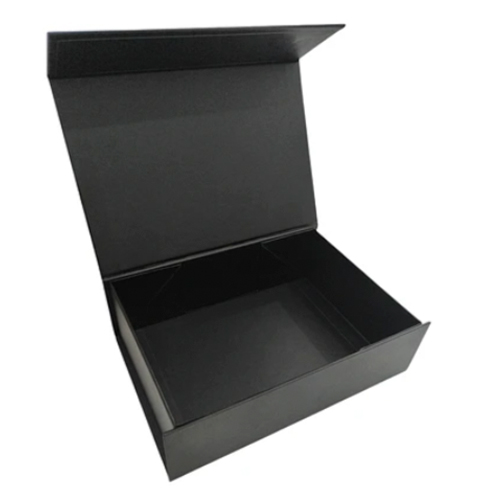 Caja Plegable Lujo C/ Cierre Magnético-Negra-30-40-10